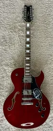 Dean Colt Flame Top Semi-Hollowbody 12 String Electric Guitar Scary Cherry