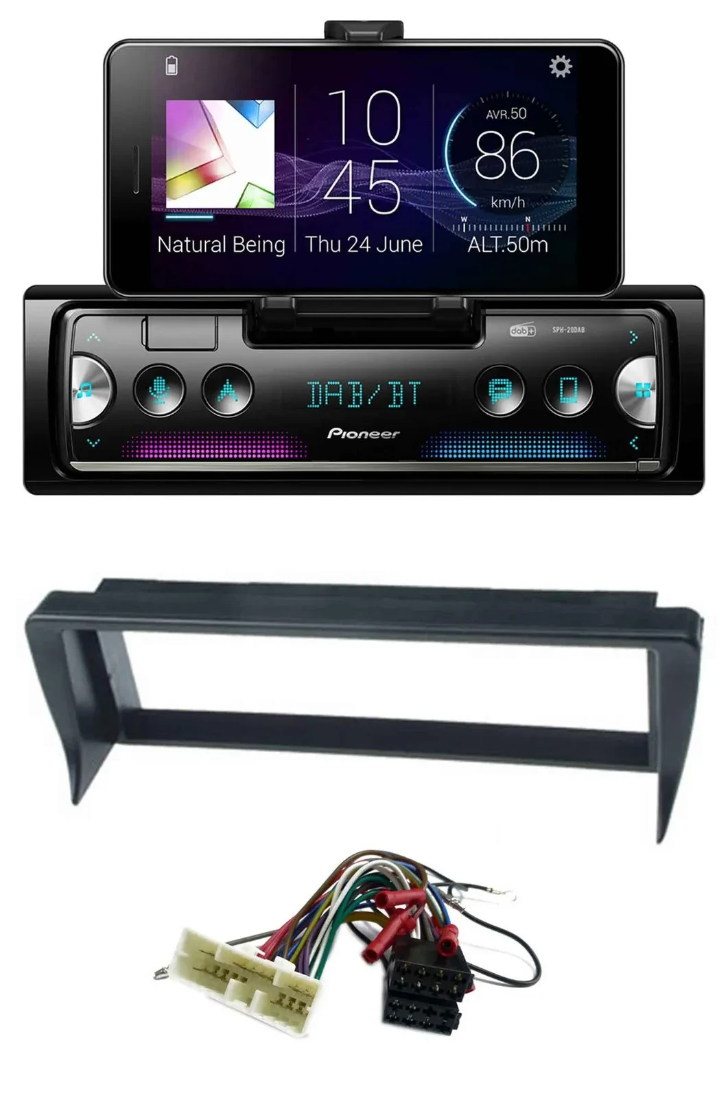 Pioneer USB MP3 Bluetooth DAB Autoradio für Jaguar Sovereing / XJ12 / XJ6