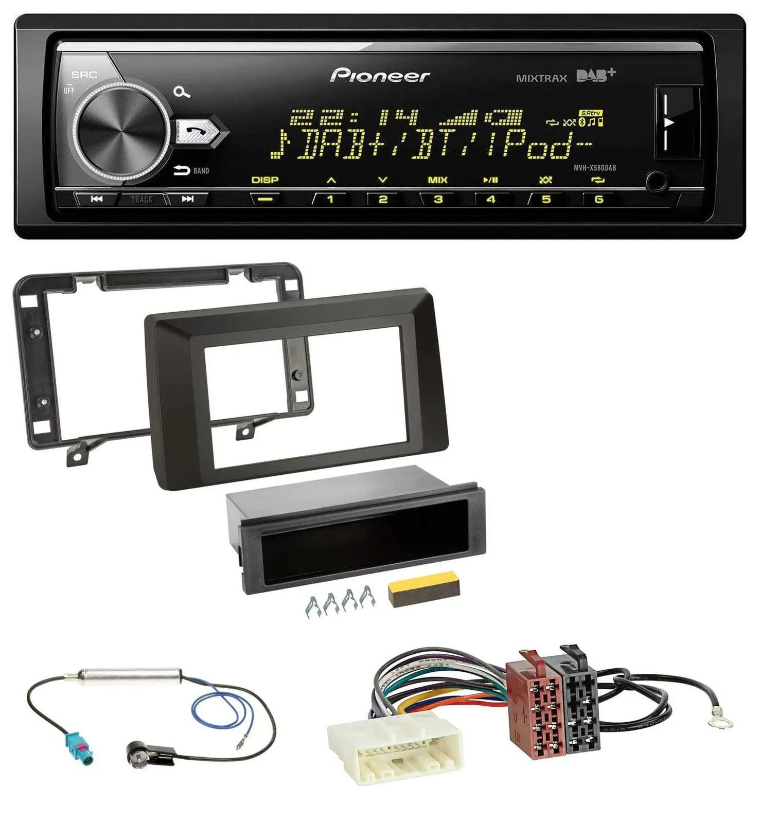 Pioneer Bluetooth USB DAB MP3 Autoradio für Dacia Duster (ab 2021)