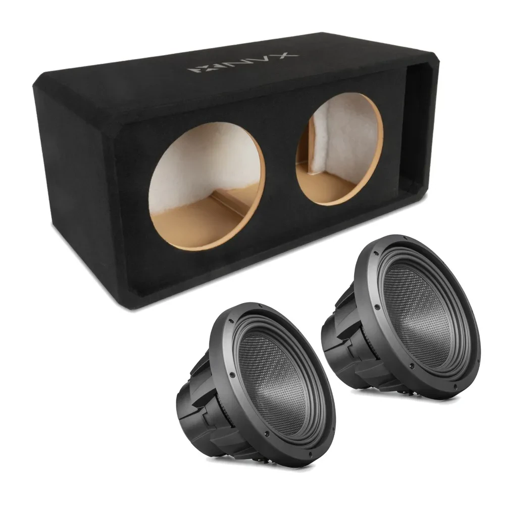 Сабвуфер пассивный для автомобиля NVX NE122P + HDZW12 12" Dual, slot ported, 3/4" MDF