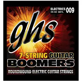 Струны для 7-струнной электрогитары GHS Strings GB7L Boomers 9-58