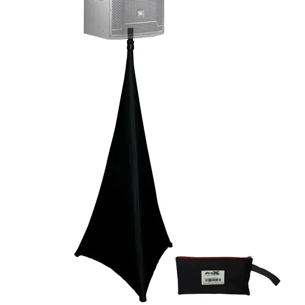 ProX X-SP2SC-BL Two-Sided Black Lycra Cover Scrim for Speaker & Lighting Stands