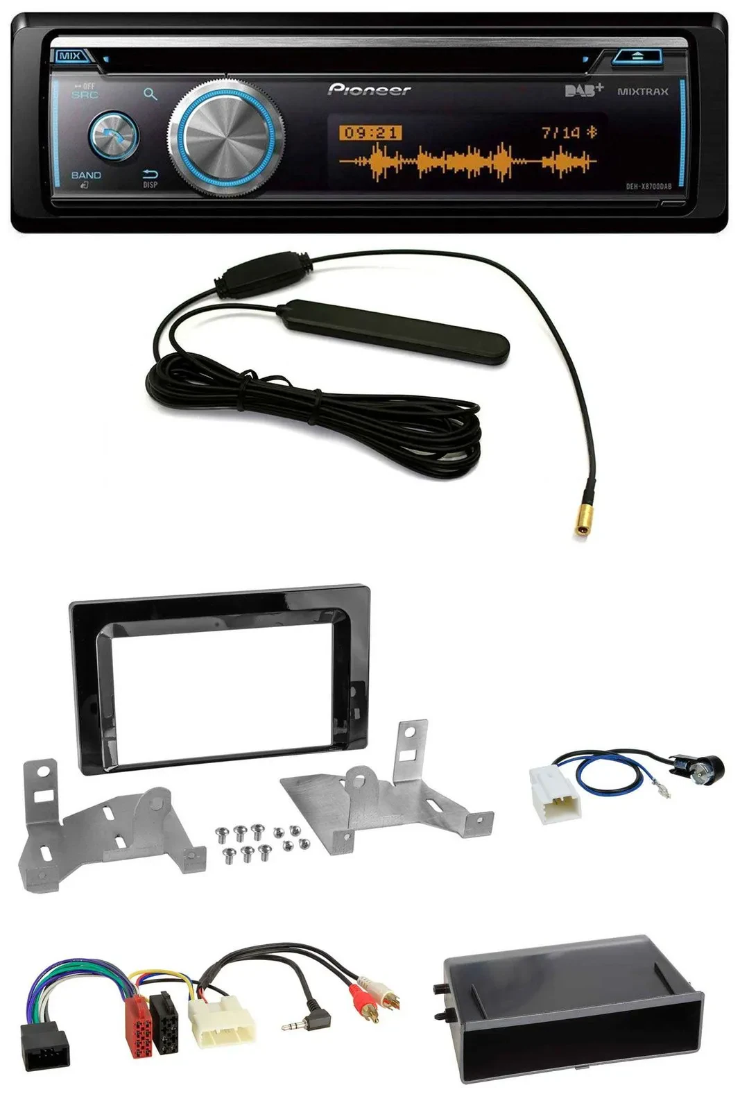 Pioneer CD USB Bluetooth DAB MP3 Autoradio für Toyota Aygo (AB7, ab 2022)