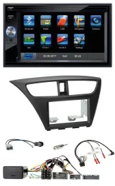 Blaupunkt 2DIN Bluetooth TMC USB Lenkrad SD Navigation für Honda Civic ab 12 sch