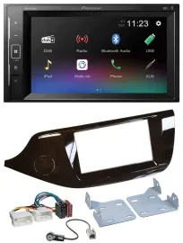 Автомагнитола Pioneer 2-DIN, DAB, Bluetooth, USB, MP3, для Kia Ceed (с 2012), глянцевая