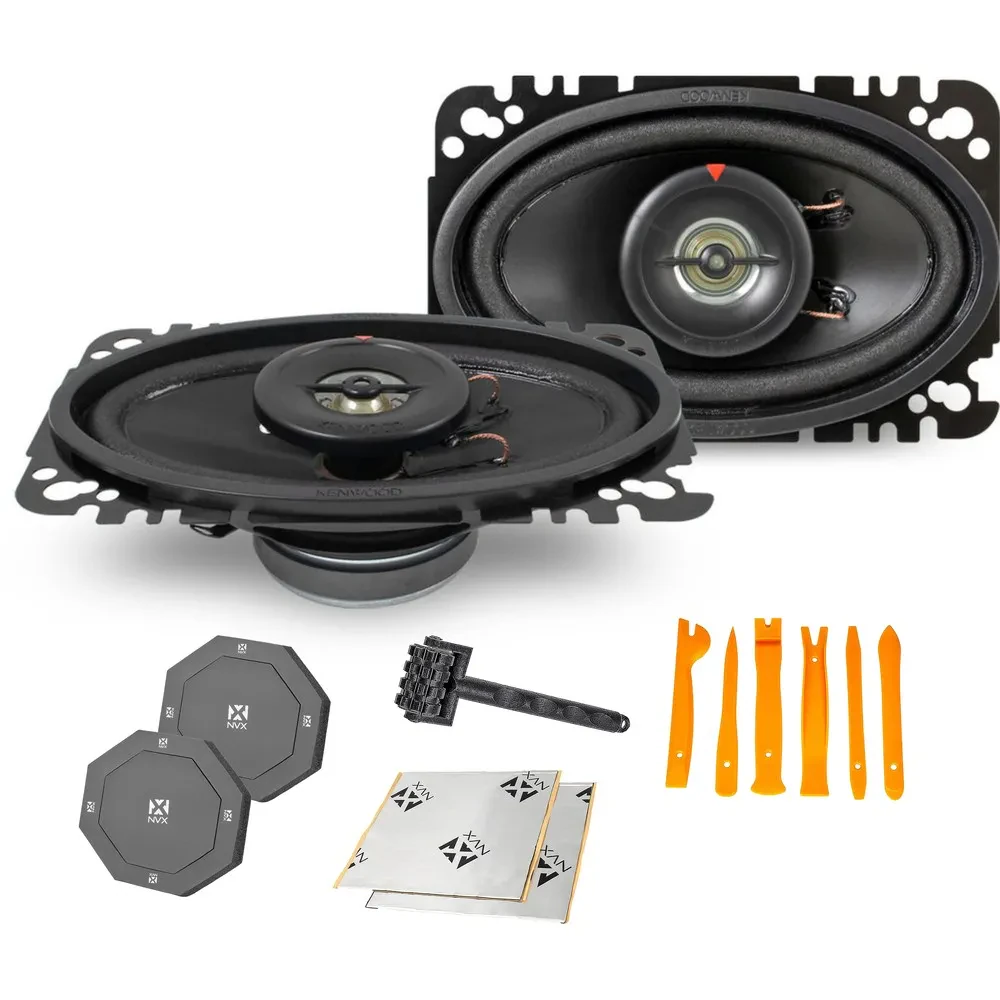 Автомобильные колонки Kenwood KFC-4675C 4x6" 2-полосные 40W RMS с аксессуарами
