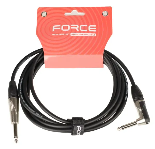 Инструментальный кабель Force FGC-09/3L Black 3 м