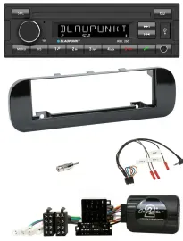 Blaupunkt USB DAB Bluetooth Lenkrad Autoradio für Fiat Panda 12-20 schwarz glänz
