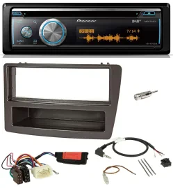 Автомагнитола для Honda Civic 2004–2006 Pioneer DAB USB CD Bluetooth цвет антрацит