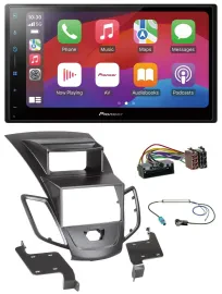 Pioneer DAB USB MP3 Bluetooth 2DIN Autoradio für Ford Fiesta 10-17 Display schwa