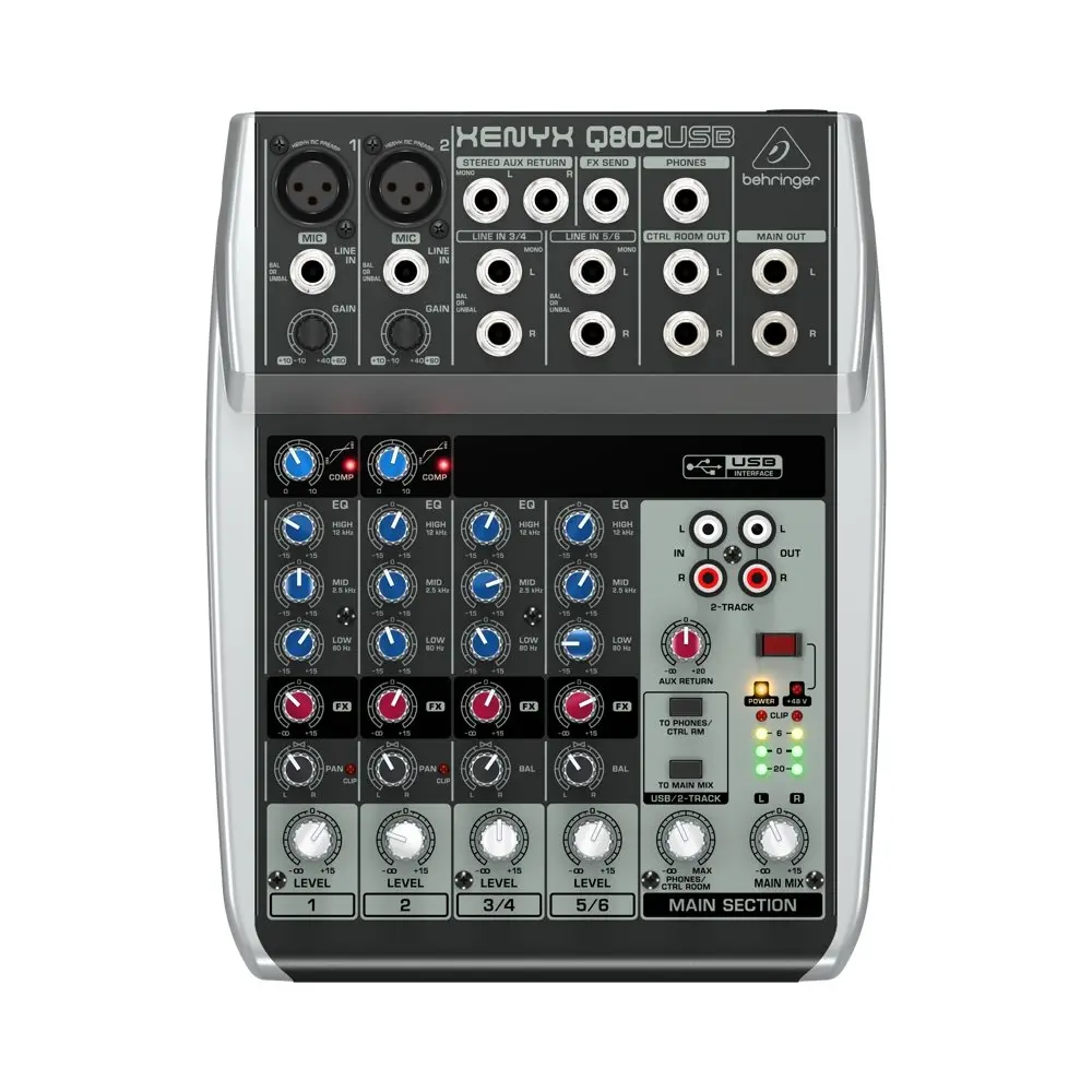 Аналоговый микшер Behringer Xenyx Q802USB