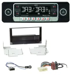 Dietz USB DAB MP3 Bluetooth Autoradio für Nissan Micra (2013-2017) piano
