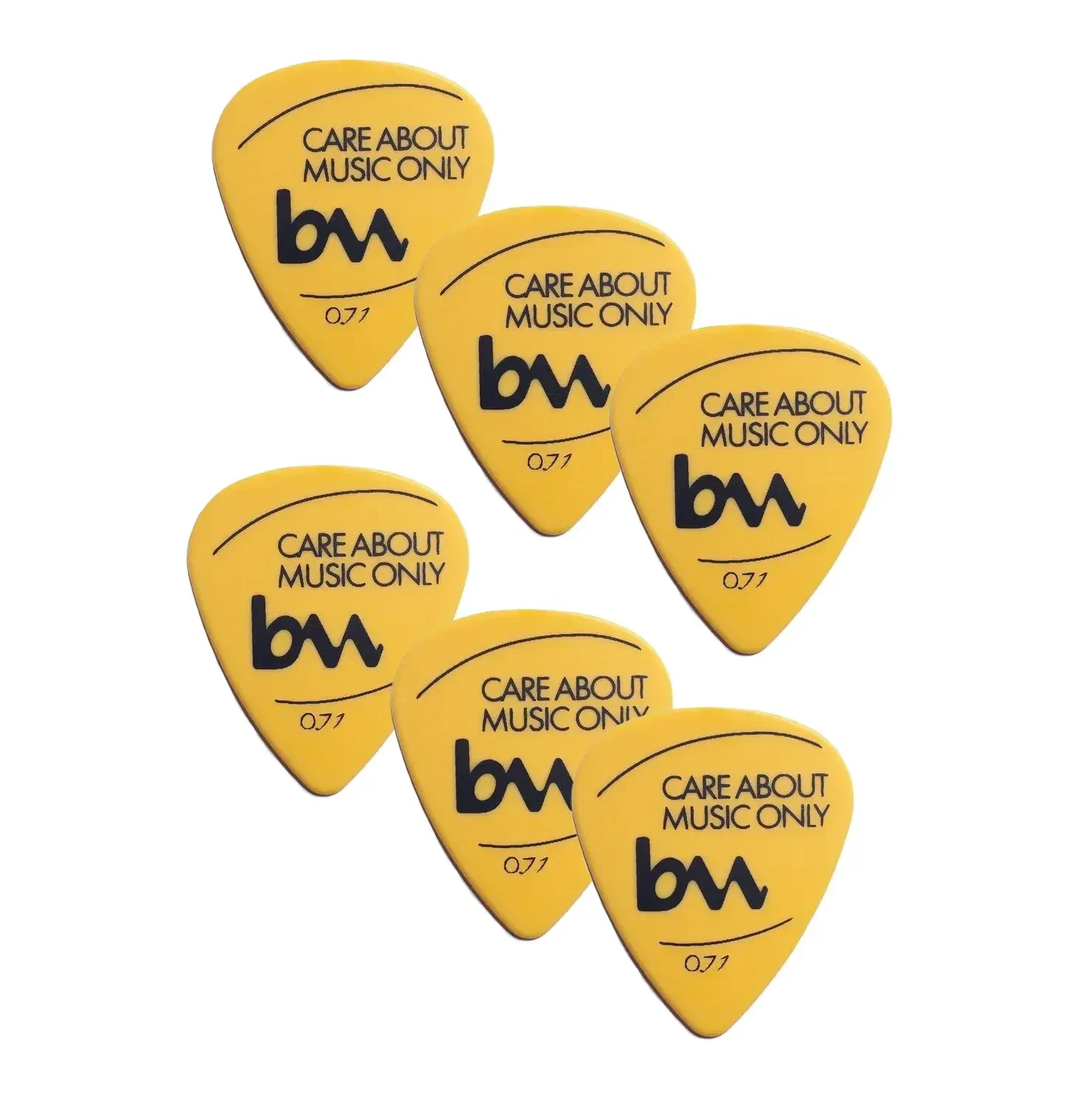 Медиаторы bagandmusic AKSS14 Delrin Yellow 0.71 (6 штук)