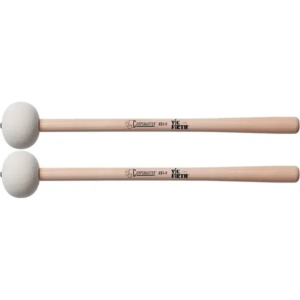 Колотушка маршевого барабана Vic Firth MB4H Corpsmaster Marching Bass Mallets Hard Extra Large (пара)