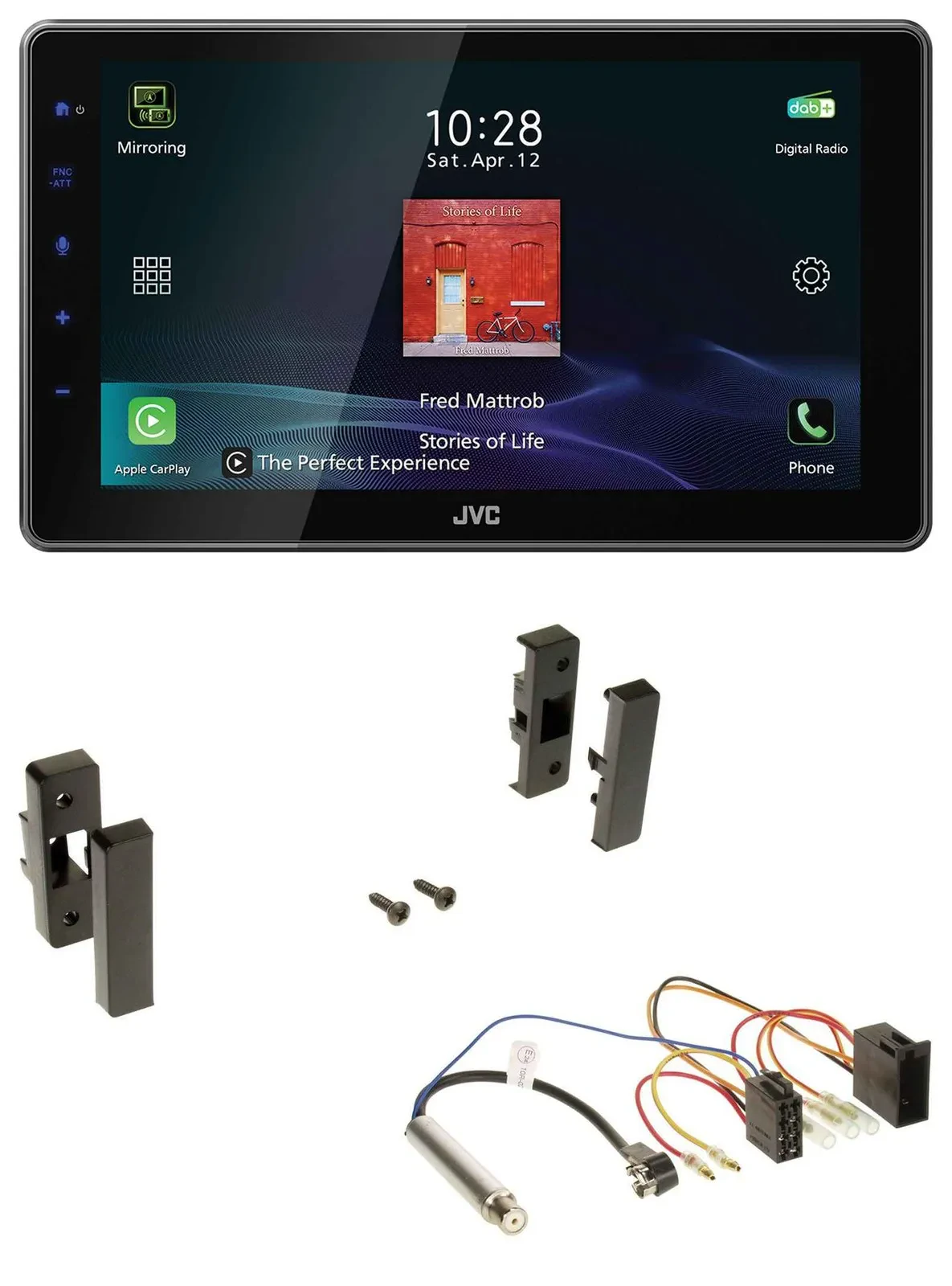 JVC DAB MP3 Bluetooth USB Autoradio für Audi A3 (8L, 1996-2000)