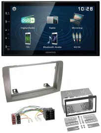Kenwood 2DIN Bluetooth MP3 USB DAB Autoradio für Lancia Musa (2004-2012)