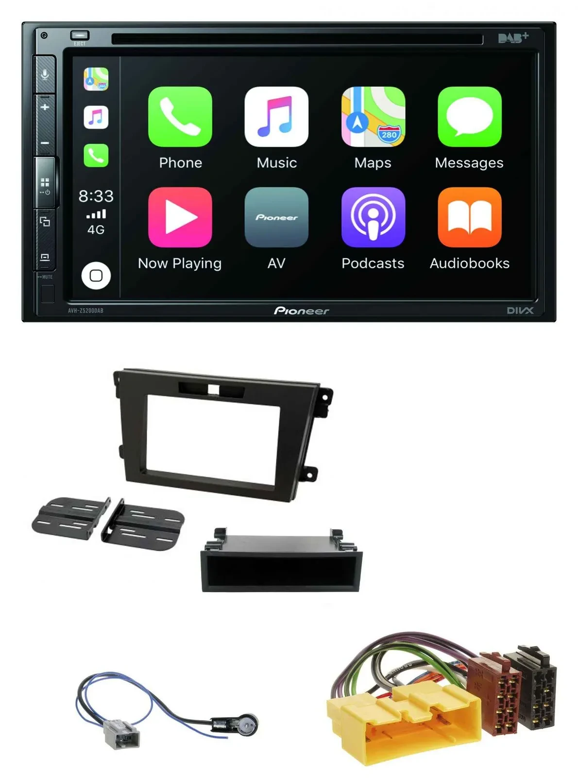Автомагнитола для Mazda CX-7 (2008–2010) Pioneer 2-DIN, DVD, DAB, Bluetooth, USB