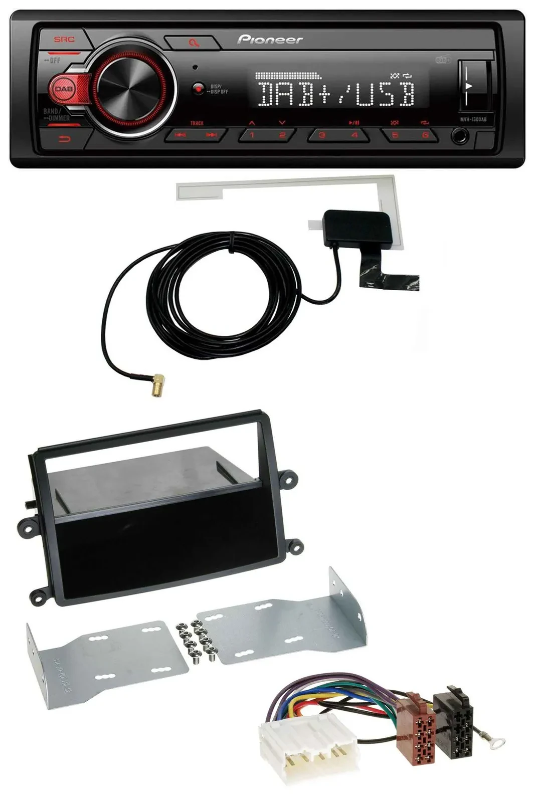 Автомагнитола для Mitsubishi L200 Pioneer 1DIN, MP3, DAB, USB, AUX