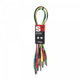 Коммутационный кабель Stagg SPC060S E 0.6 м (6 штук)