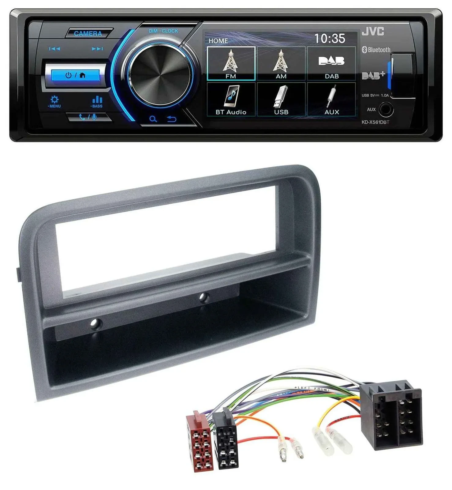 Автомагнитола для Fiat Croma (с 2005) JVC Bluetooth MP3 USB DAB