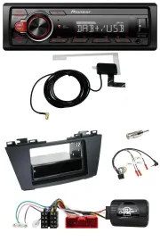 Pioneer 1DIN MP3 DAB USB Lenkrad Autoradio für Mazda 5 (2010-2015)