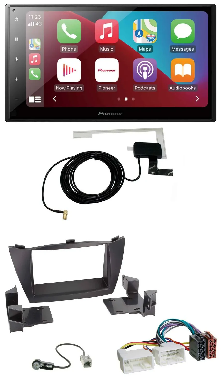 Автомагнитола для Hyundai Tucson 2010–2015 Pioneer 2DIN, USB, Bluetooth, DAB, MP3