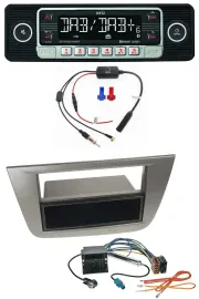 Dietz MP3 DAB Bluetooth USB Autoradio für Seat Altea Toledo ab 05 Anthrazit-meta
