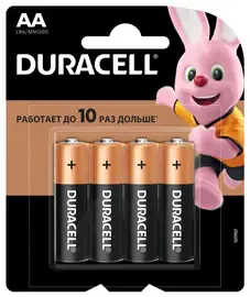 Элемент питания Duracell АА/LR6 Basic AA (4 штуки)