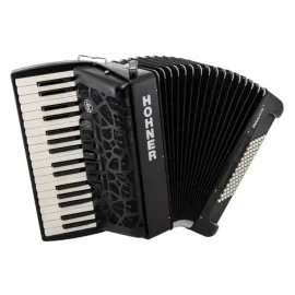 Hohner BRAVO MyColor III 72 Chromatic Piano Key Accordion (Night Jet Black)