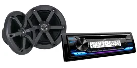 JVC KD-PKT92MBS Marine Audio Receiver & Speaker Package CD Digital