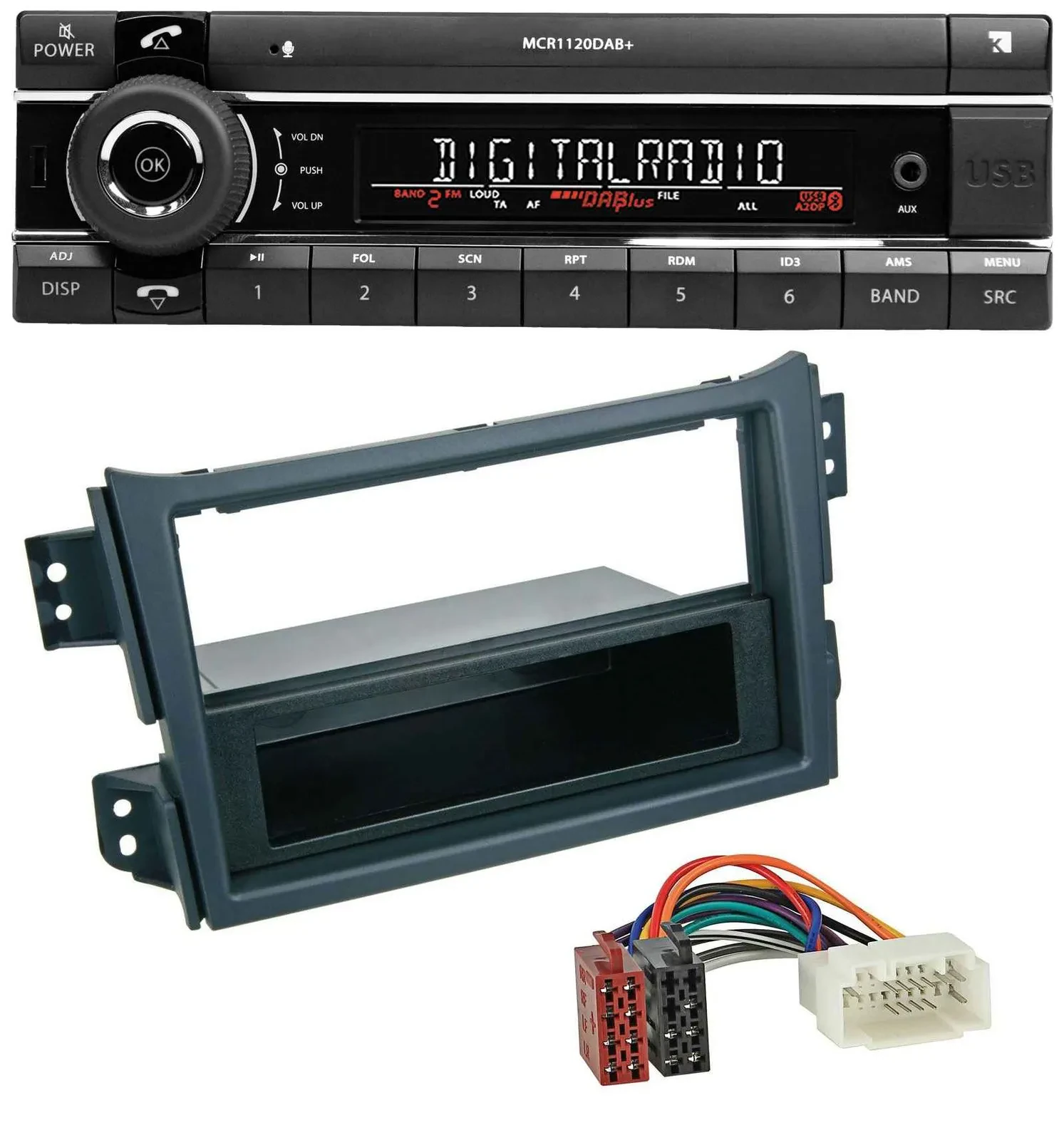Kienzle Bluetooth MP3 USB DAB Autoradio für Opel Agila B 2008-2014 Suzuki Splash