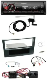 Pioneer USB Lenkrad DAB Bluetooth Autoradio für Opel Corsa D Schwarz 09-14