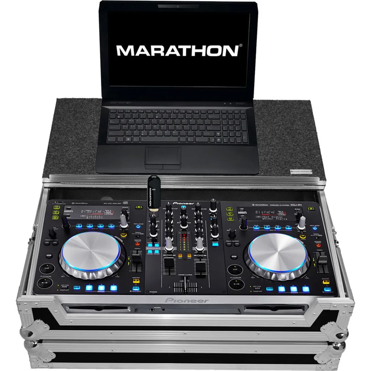 Marathon Flight Road Case with Laptop Shelf for Pioneer XDJR1 DJ Music Controlle