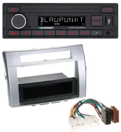 Автомагнитола Blaupunkt DAB MP3 Bluetooth USB для Toyota Corolla Verso 2004–2009, серебристая