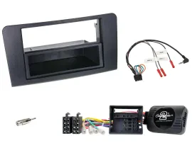 Einbauset Lenkradadapter DIN Autoradio für Mercedes M-Klasse 2005-2011 W164