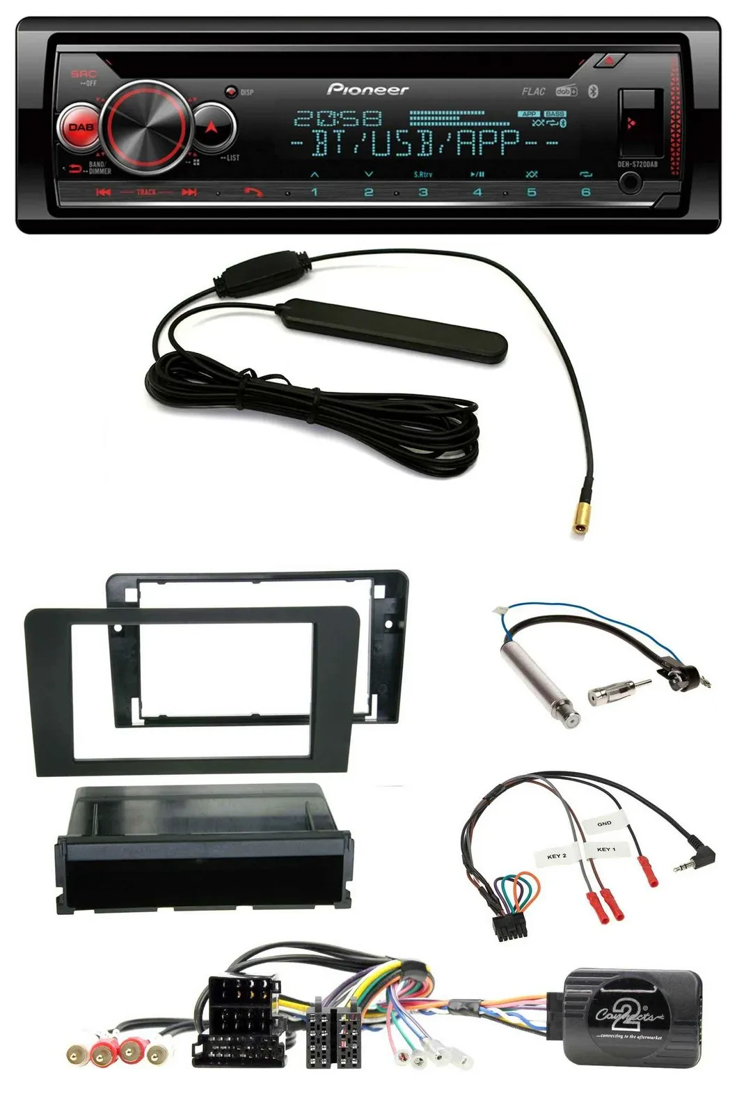 Автомагнитола для Audi A3 8P (с 2003 г.) Pioneer DAB Bluetooth USB CD