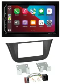 ESX 2DIN DAB USB MP3 Bluetooth Autoradio für Iveco Daily (ab 2014)