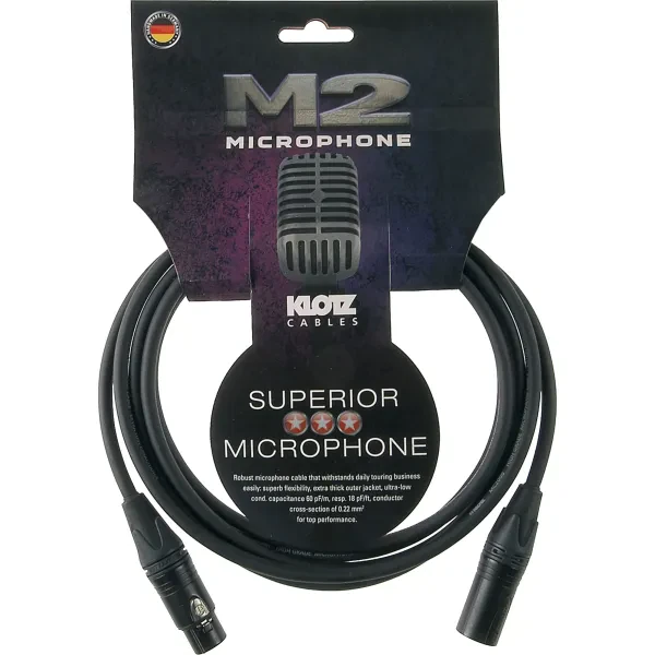Микрофонный кабель Klotz M2FM1-0200 M2 Black 2 м