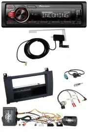 Pioneer USB Lenkrad DAB Bluetooth Autoradio für Mercedes SLK R171 04-11 aktiv