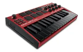Midi-клавиатура AKAI PRO MPK MINI MK3 R, с уменьшенными клавишами, цвет красный с черной клавиатурой