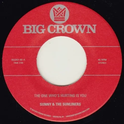 Виниловая пластинка Sunny & Sunliners - The One Who's Hurting You Is / Should I Take You Home [New 7