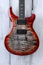 PRS SE Custom 24-08 Quilt Electric Guitar Charcoal Cherry Burst with Gig Bag