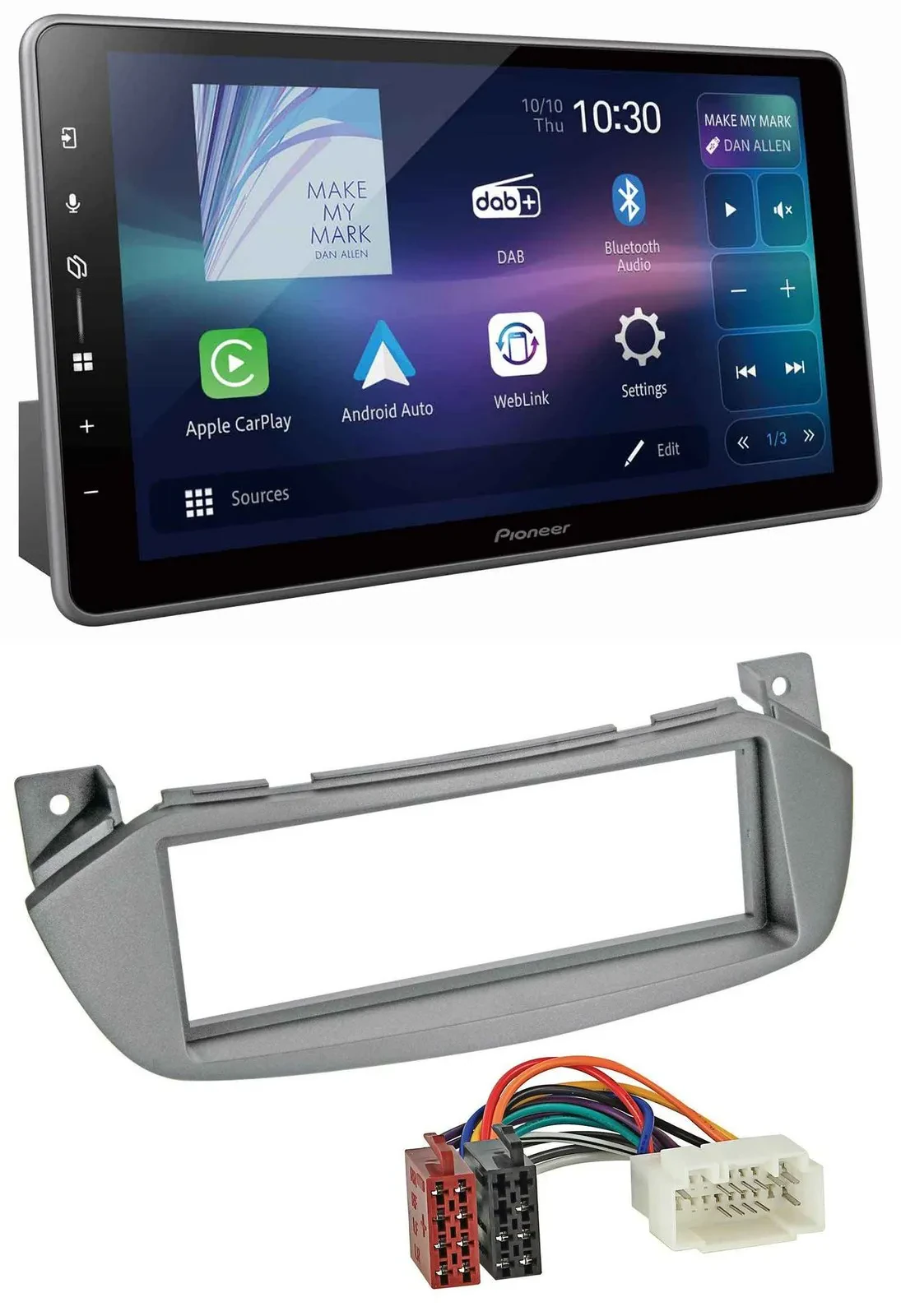 Pioneer Bluetooth USB DAB MP3 Autoradio für Nissan Pixo UA0 09-13 Suzuki Alto GF