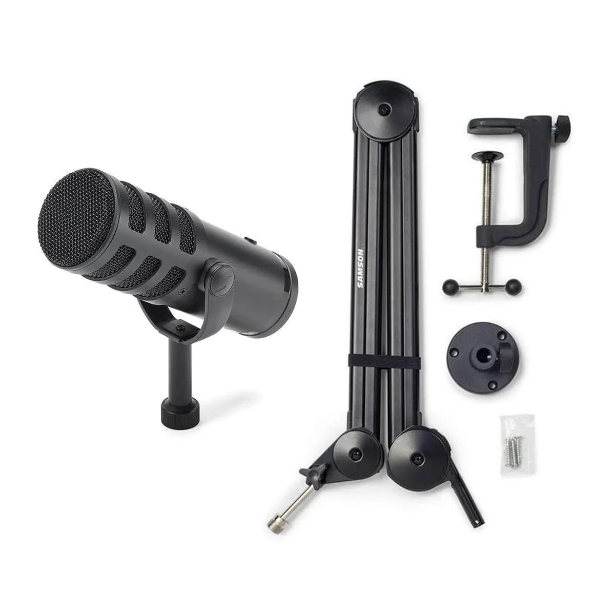 Samson Q9U Dynamic Broadcast Microphone with MB28 Boom Arm