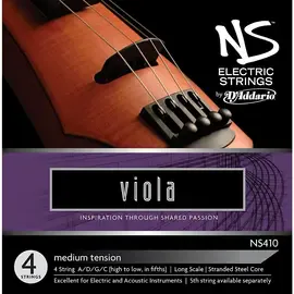 Струны для альта D'Addario NS410 NS Electric Viola Strings