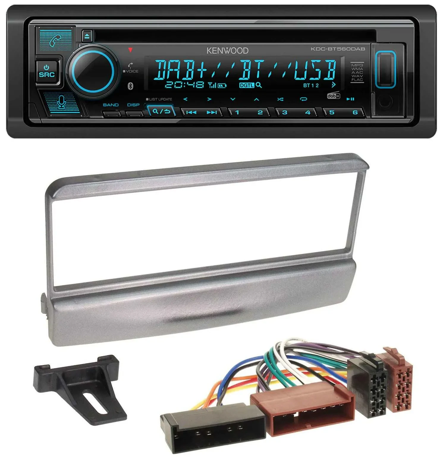 Автомагнитола для Ford Mondeo 96–02 и Transit до 06 Kenwood Bluetooth DAB CD MP3 USB