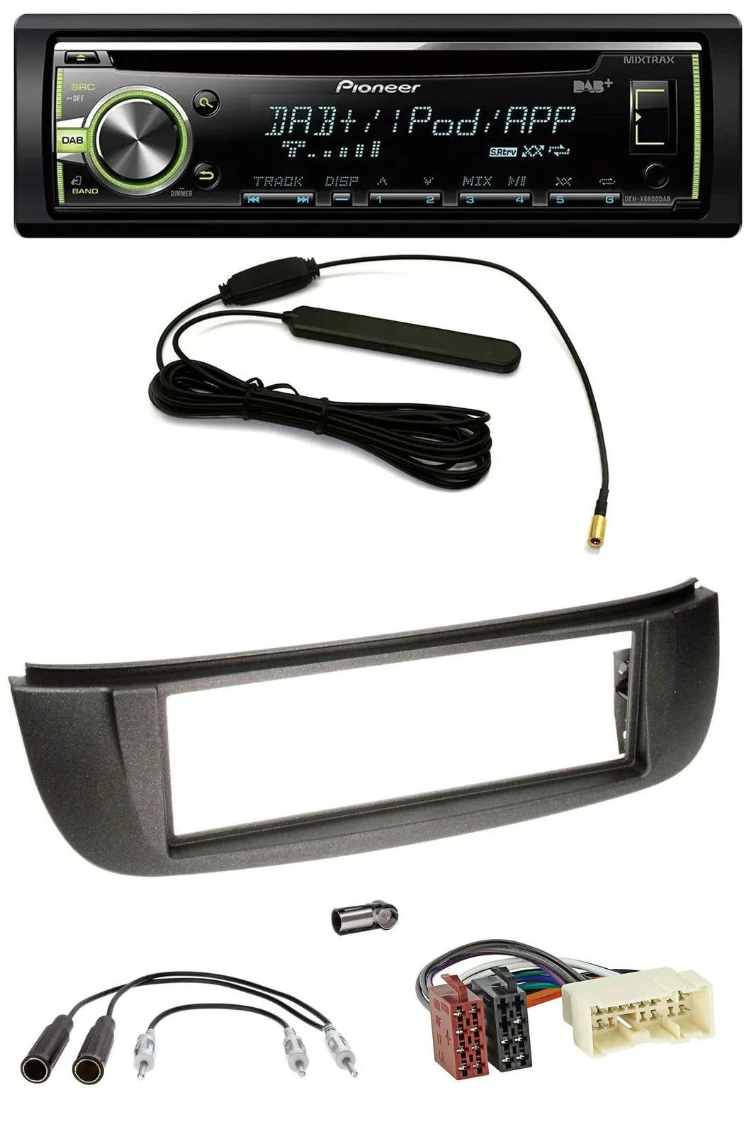 Автомагнитола Pioneer MP3, USB, CD, DAB, AUX для Nissan Almera Tino (2001–2004)