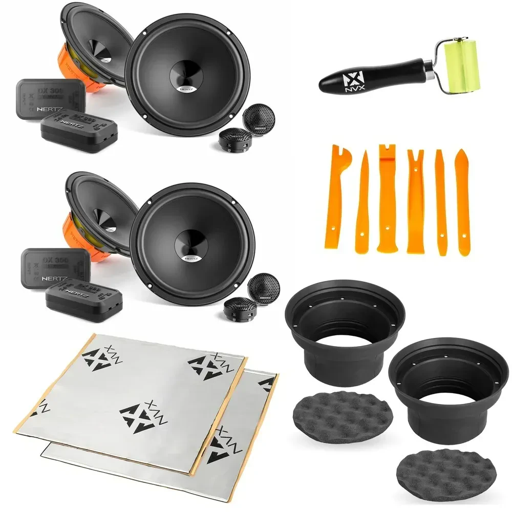 Hertz DPK 165.3 160W RMS 6.5" Component System + Accessories