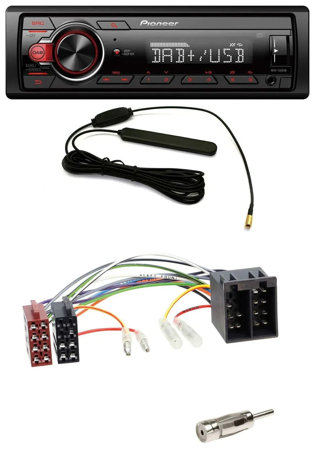 Pioneer MP3 DAB 1DIN AUX USB Autoradio für Opel Astra F 1991-98 Corsa A+B 1990-2