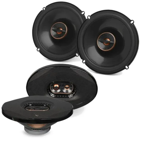 Infinity REF607F 6.5" 2-way 4-ohm + 9633IX 6x9" 3-way 3-ohm Coaxial Car Speakers
